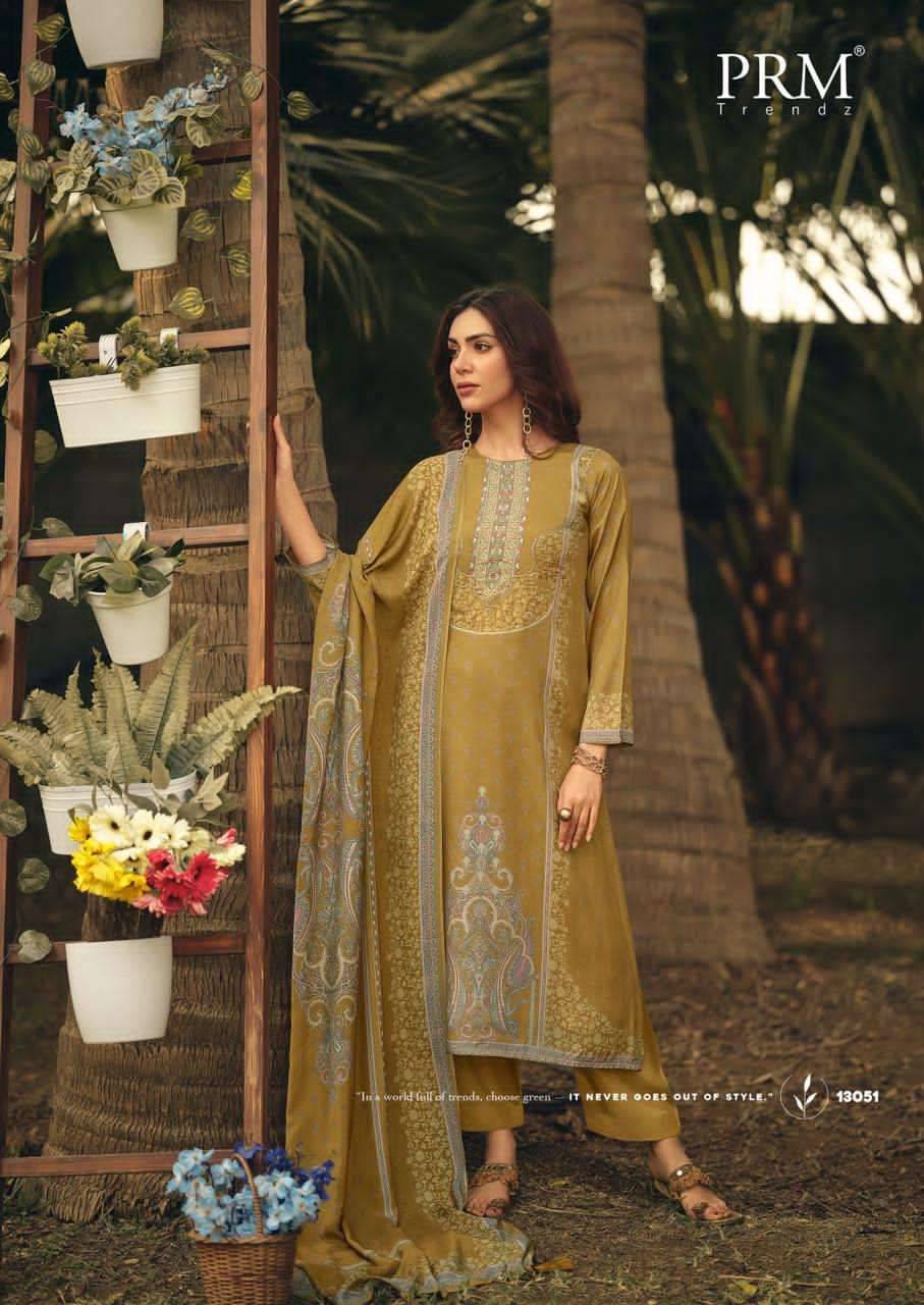 JULIETTE By PRM TRENDZ 13051 To 13056 Series Stylish Beautiful Colourful PURE BEMBERG SILK Dresses At Wholesale Price